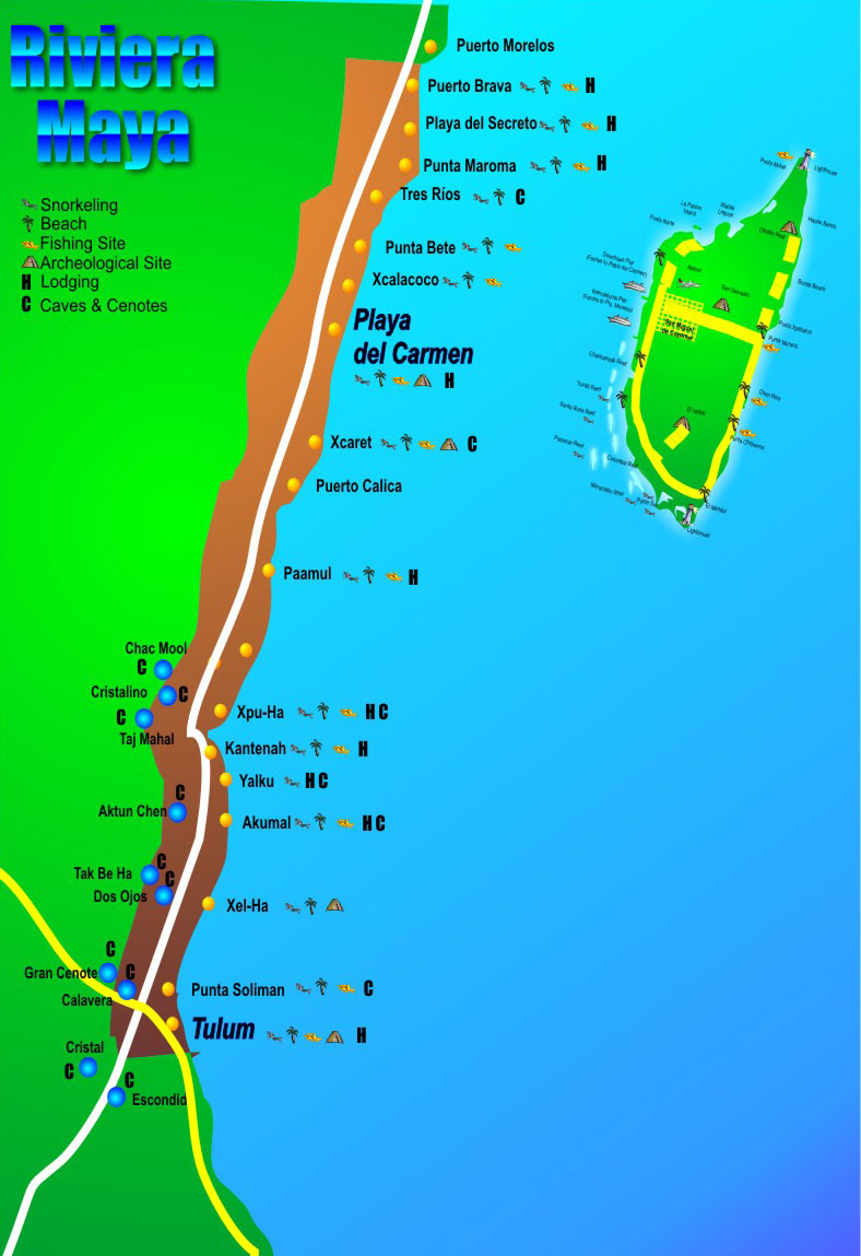 Riviera-Maya-Mapa